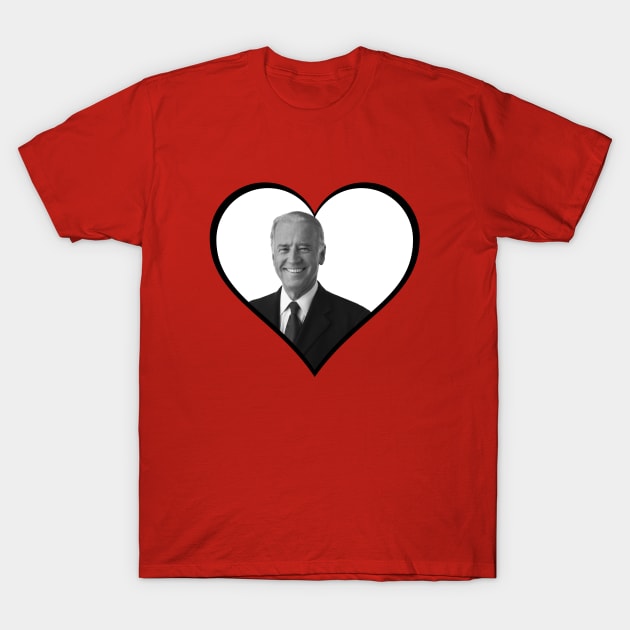 vote joe biden heart T-Shirt by gossiprag